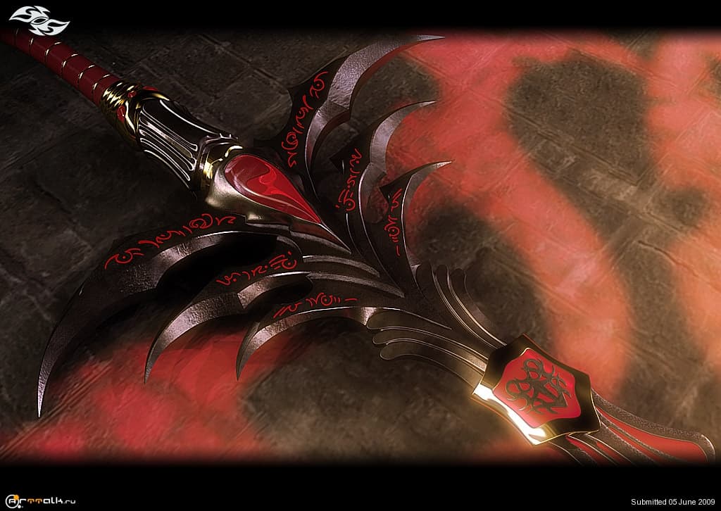 Красный меч игры. Демонический двуручный меч. Двуручный меч красная Королева. Красный меч фэнтези. Темный меч.