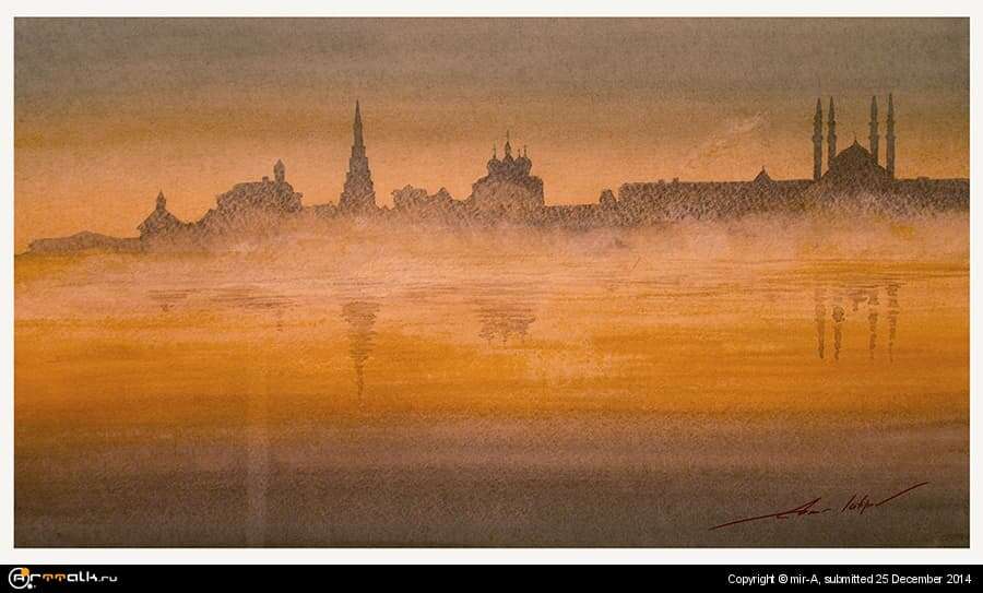 Казанский Кремль в тумане