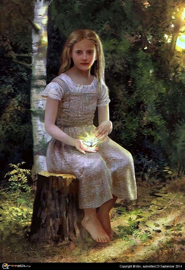 В лесу