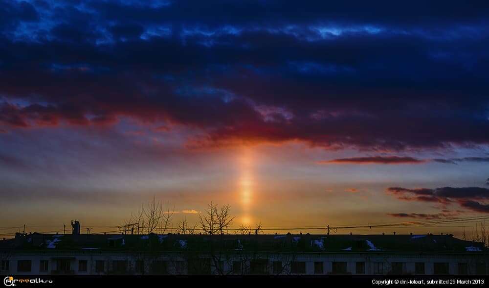 Moscow March Sunset