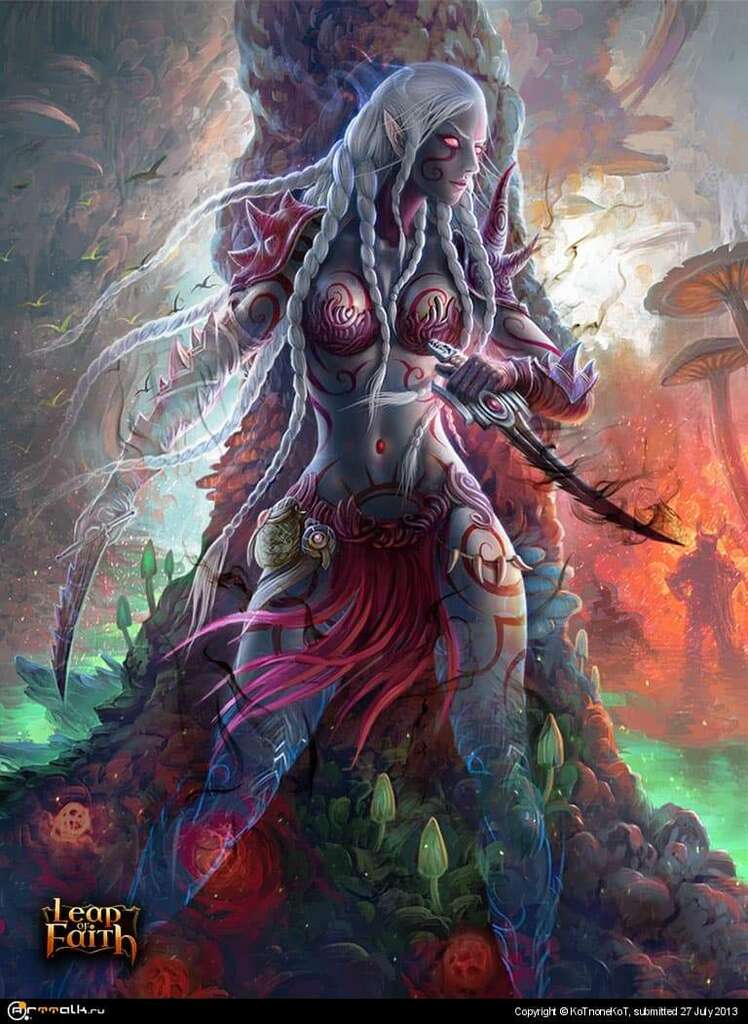 Dark Elf With Daggers #1