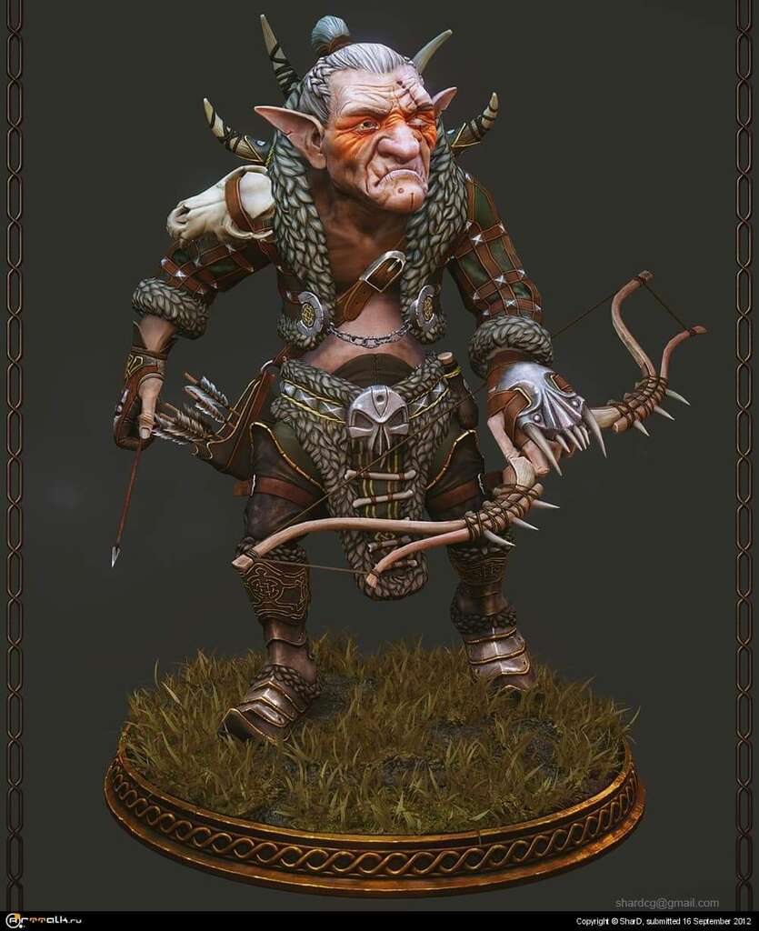 Goblin Archer, Mixamo Fantasy War Character Modeling Contest