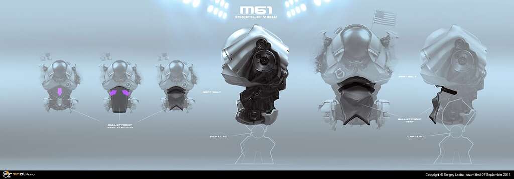 M61 Profile View