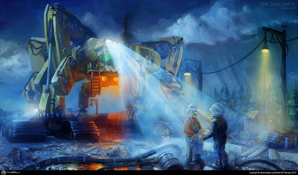 Трубоукладчик / Pipe Layer
