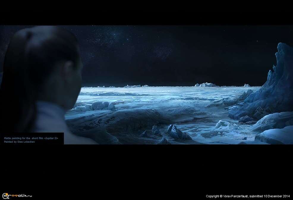 Jupiter Ii Landscape Matte Painting 2