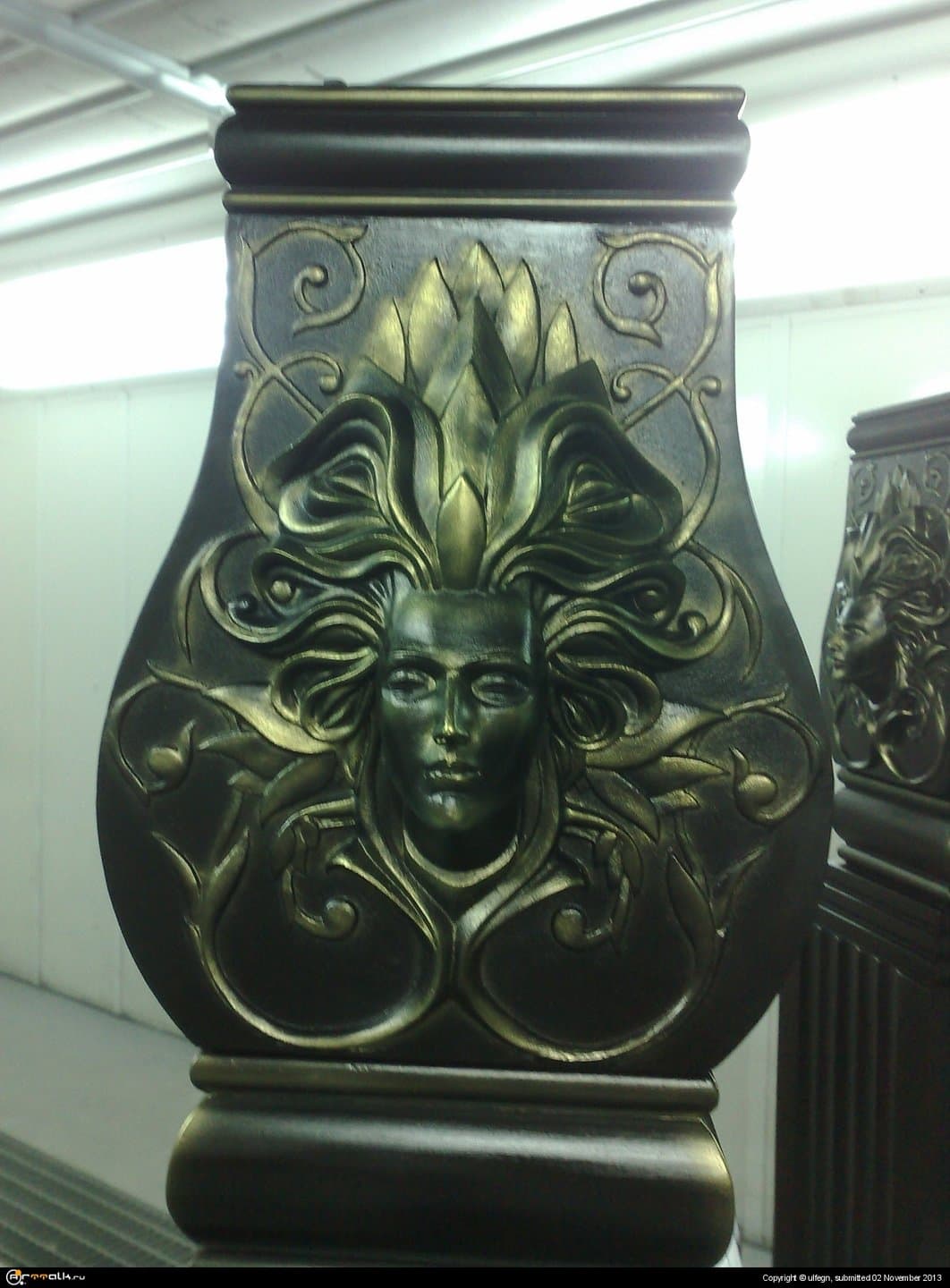 Декоративный элемент колонны, "Дева огня"