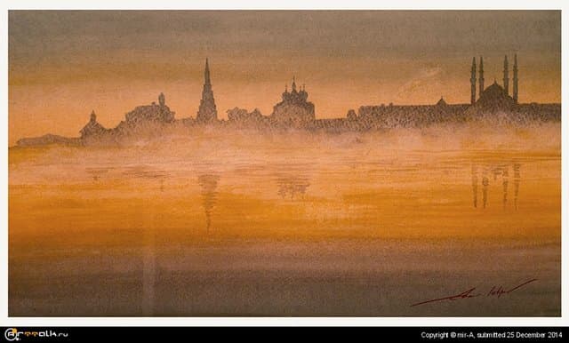 Казанский Кремль в тумане