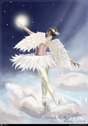 балерина в облаках