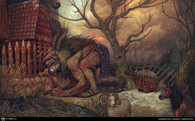 Огр и старое дерево