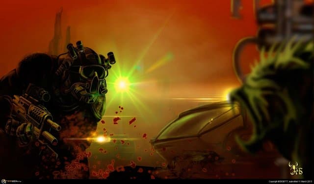 Марс... Стычка у очистных сооружений.(База №1)