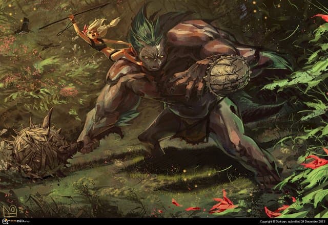 воинственный тролль и Цветик