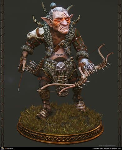 Goblin Archer, Mixamo Fantasy War Character Modeling Contest
