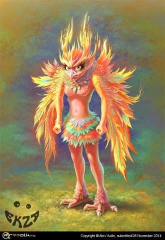 птичка-феникс