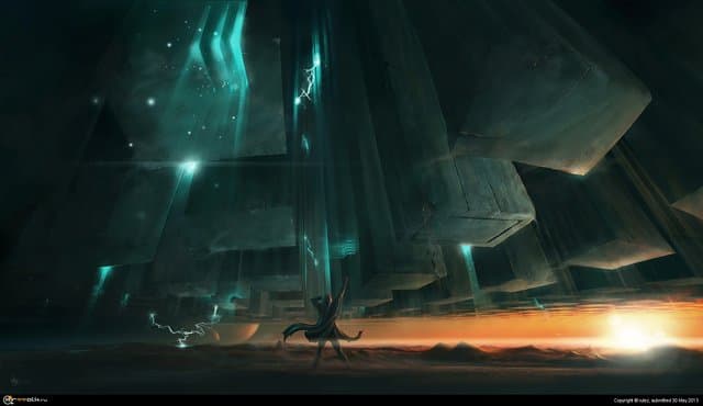 над горизонтом