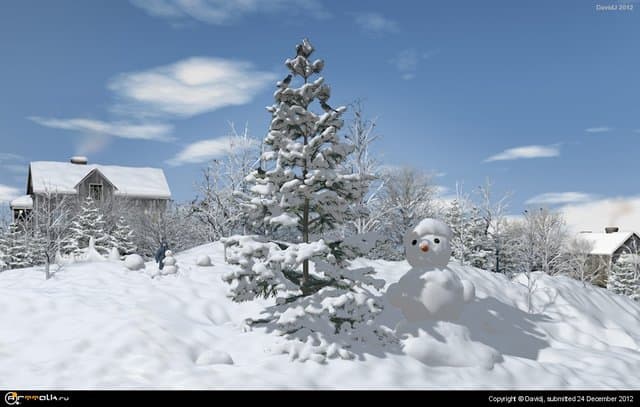 Зимний день.