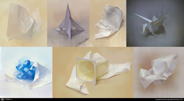 Бумажки, с натуры