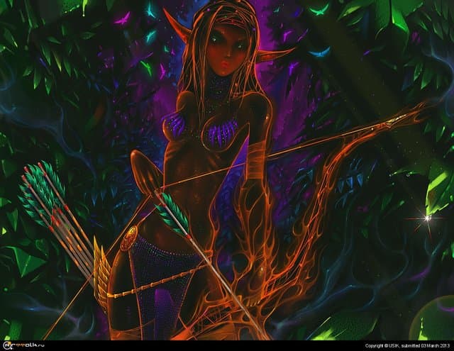 Темная эльфийка.