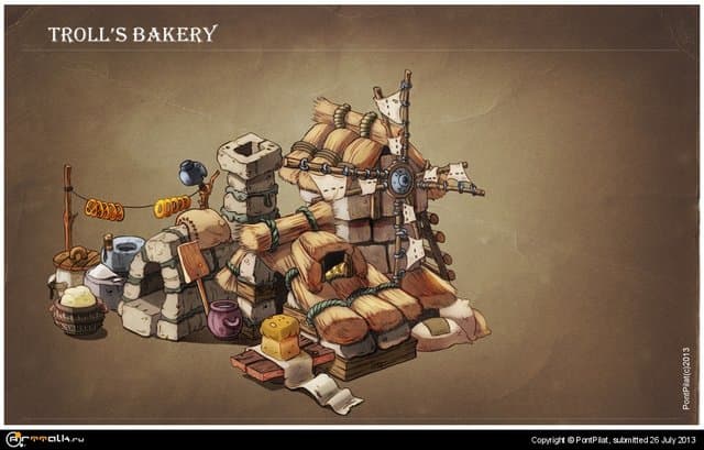 домик тролля-пекаря