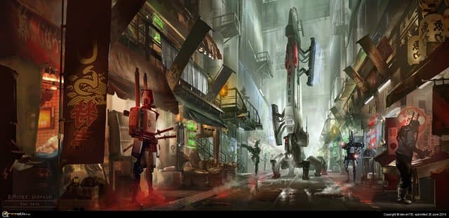 Cyberpunk. Market Patrol