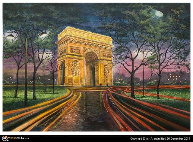 Триумфальная арка в Париже