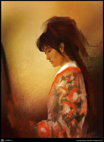 Стрелок из японского лука Юми