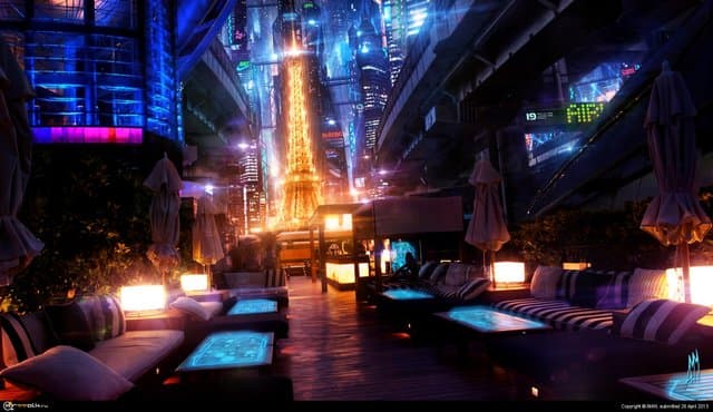 Ночной Париж