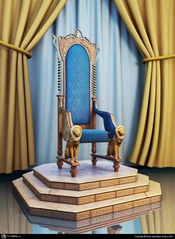 Кресло со львами