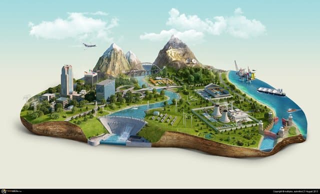 Индустриальный город