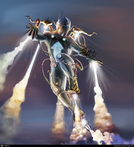 испытания летательного аппарата Flying Man -16