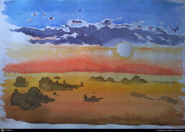 Рассвет где-то в Африке