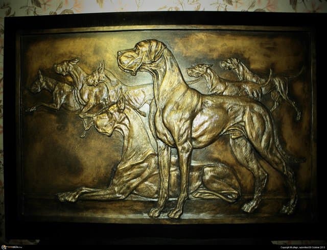 Доги  охотничья тематика.