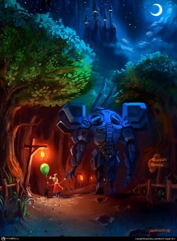 девочка и бот