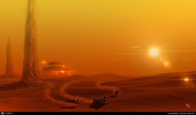 Марс... Успеть до заката..( База №1)