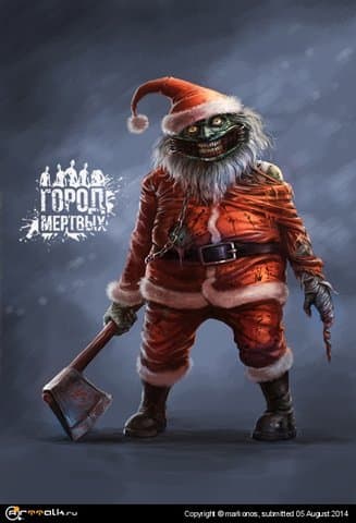 Зомби дед мороз