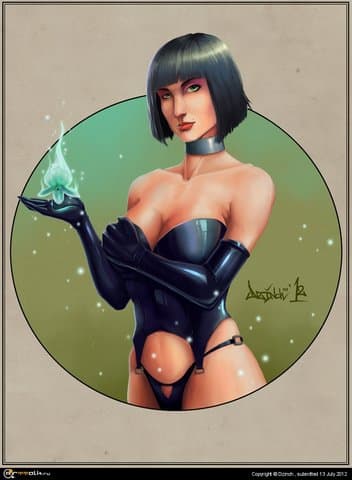 Черная орхидея