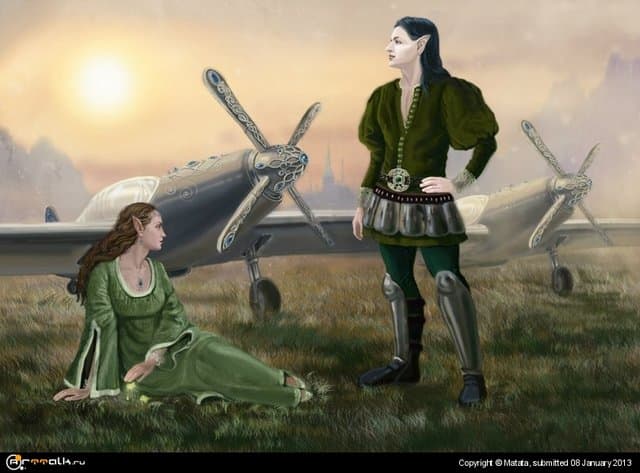 Эльфы  (иллюстрация к роману Алексея Пехова \"Ловцы Удачи\")