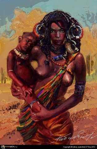 женщина химбе