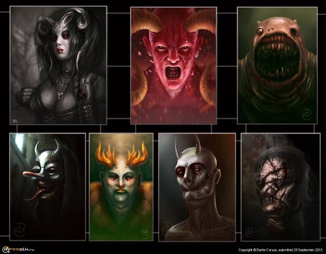 Семь демонов порока человека