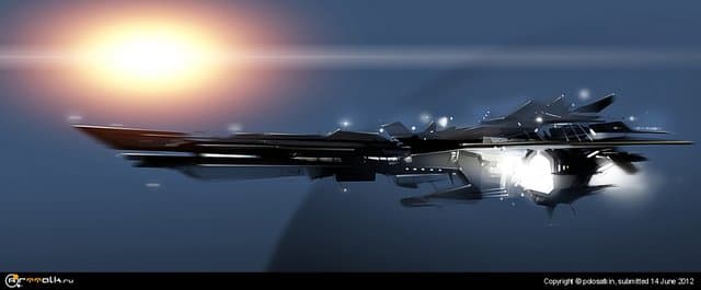 эскиз корабля