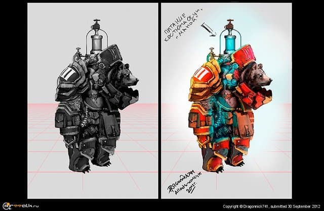 Медведь в манаброне