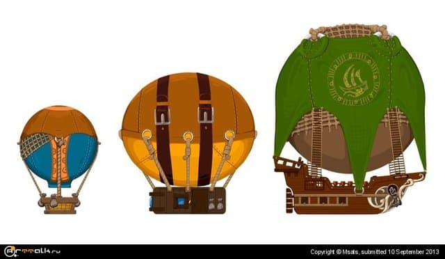 Воздушные шары - графика для игры