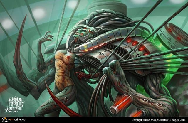 в лаборатории