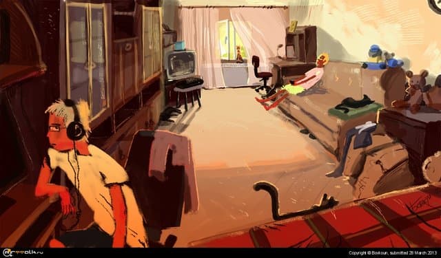 3 кошки и кот