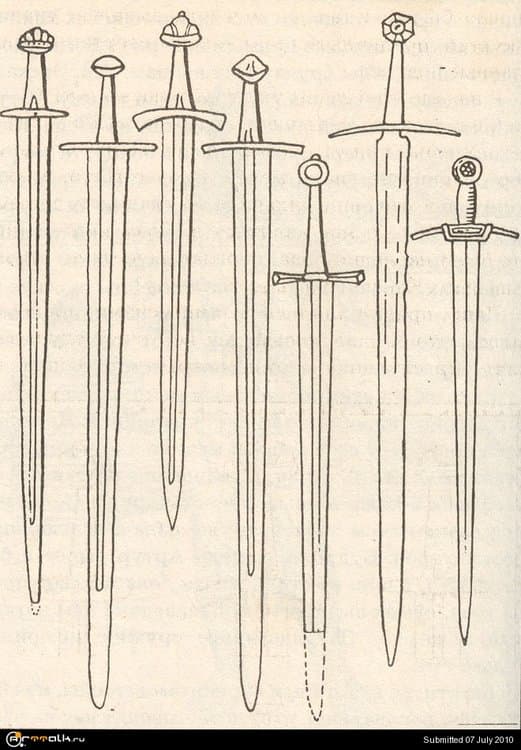Романский меч чертеж