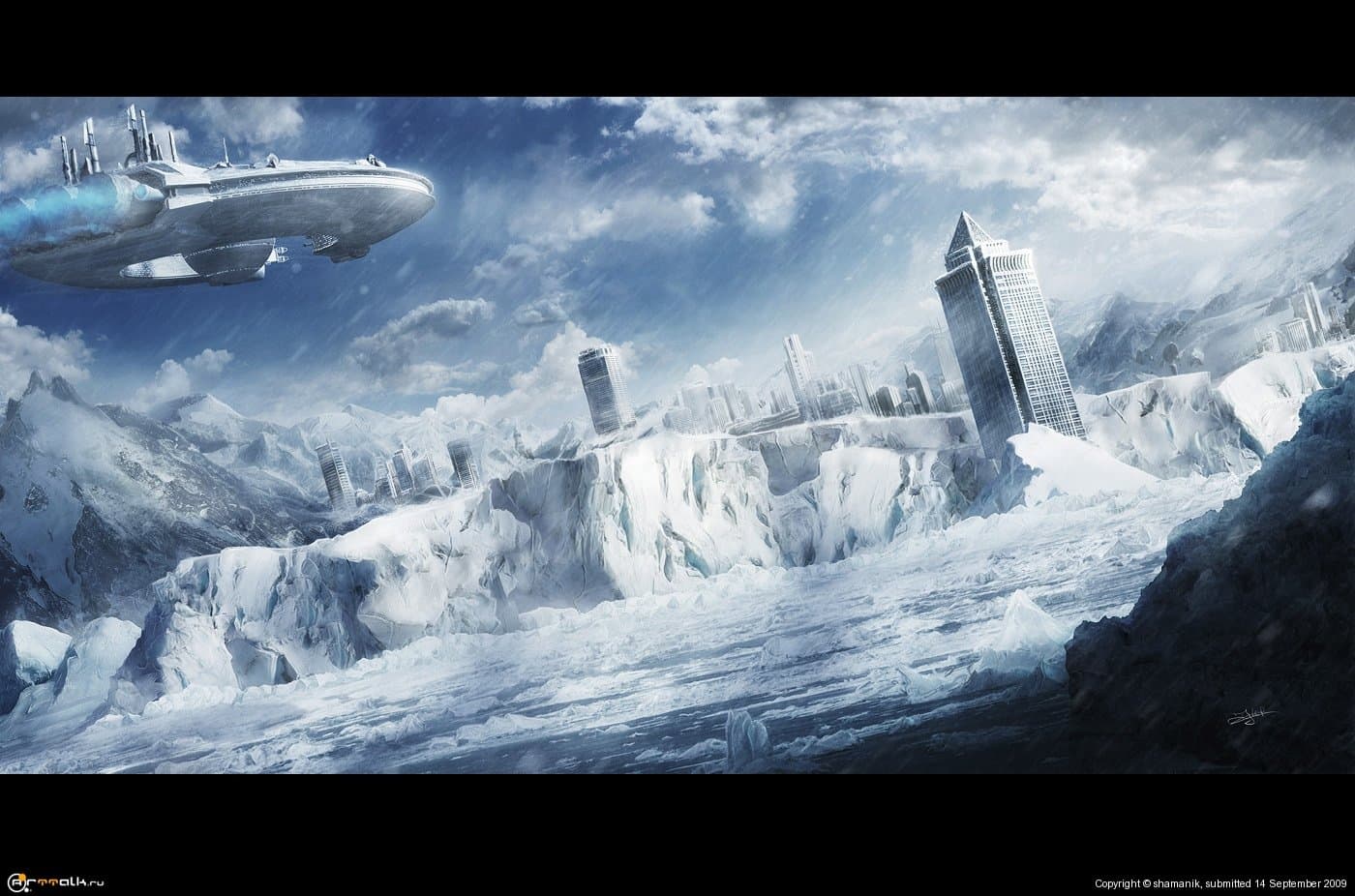 Futuristic Snow City