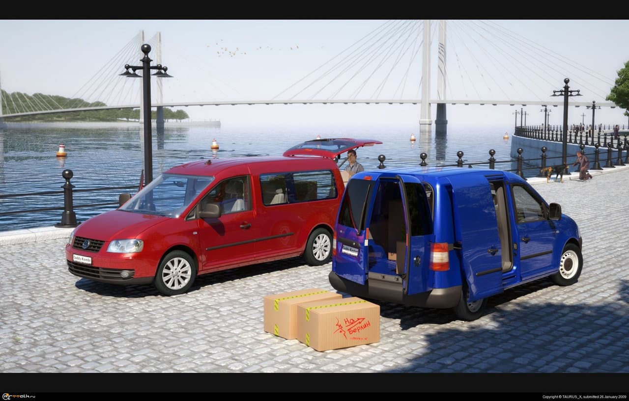 Vw Caddy, Quay Shot