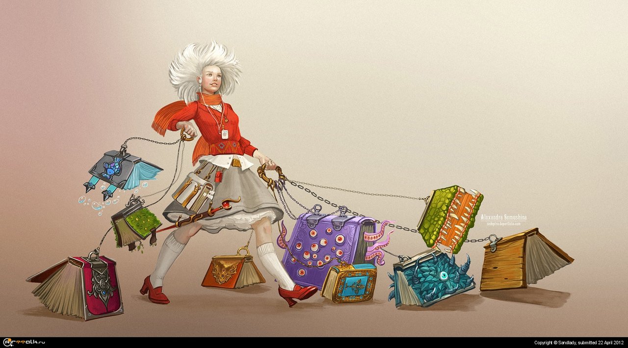 Книжки на прогулке