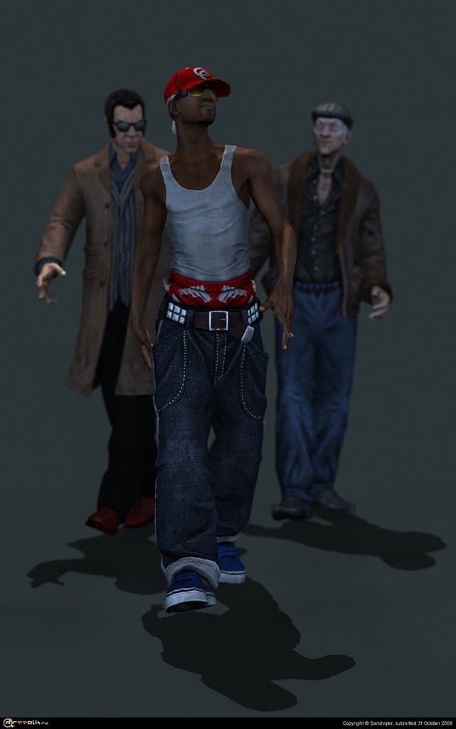 Street Gang Solder And Londonier Gang Leader And Russian Mafia Soldier From Crime Craft