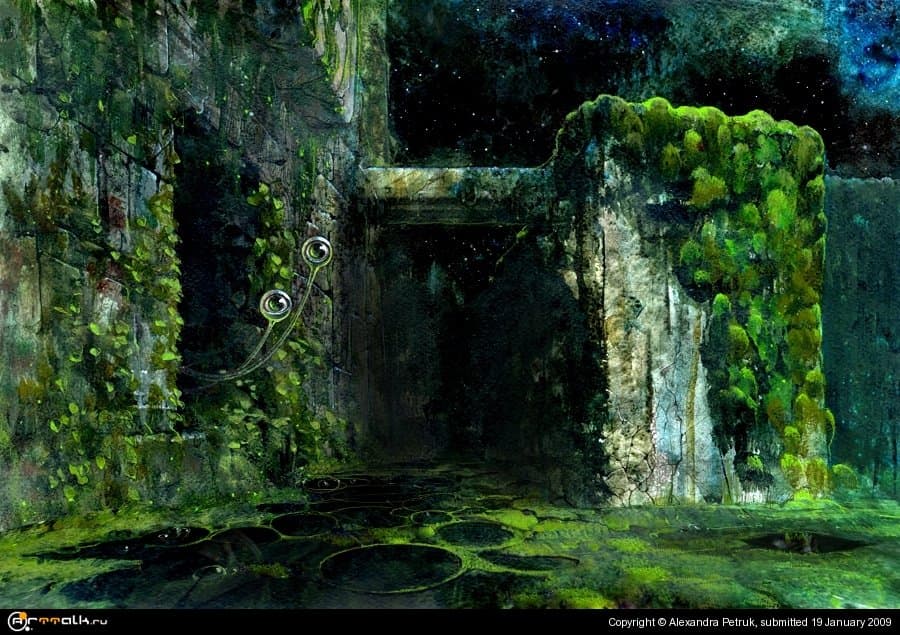 Левитация глаз из дверного проема