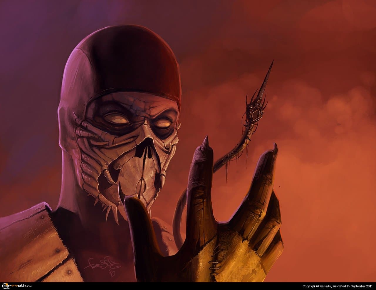 Mortal Kombat фан арт (Скорпион)